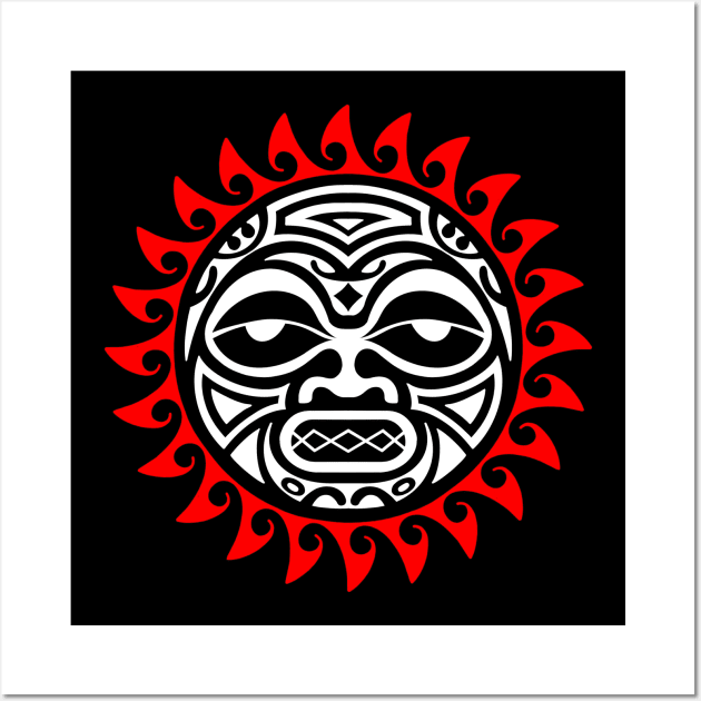 Polynesian sun Wall Art by Tikitattoo